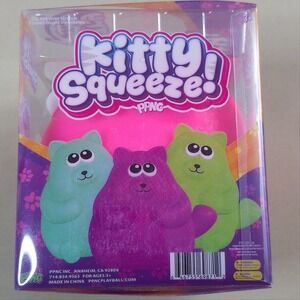 PPNC Kitty Squeeze Toy Kids OS Pink Sensory Squishy Stress Relief NWT